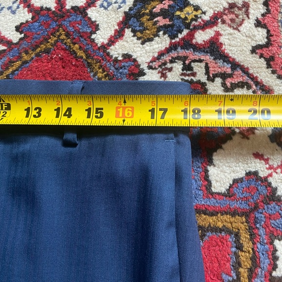 Van Heusen Slim-Fit Men’s Blue Dress Pants 32x32 - Picture 9 of 10